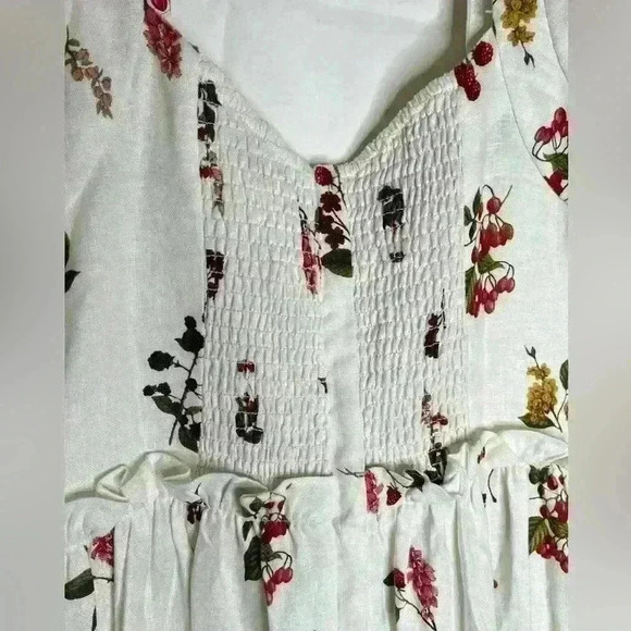 Cara Cara Fairytale Mushroom Border Ivory Bluehill Midi Dress Size 6 - Picture 6 of 15